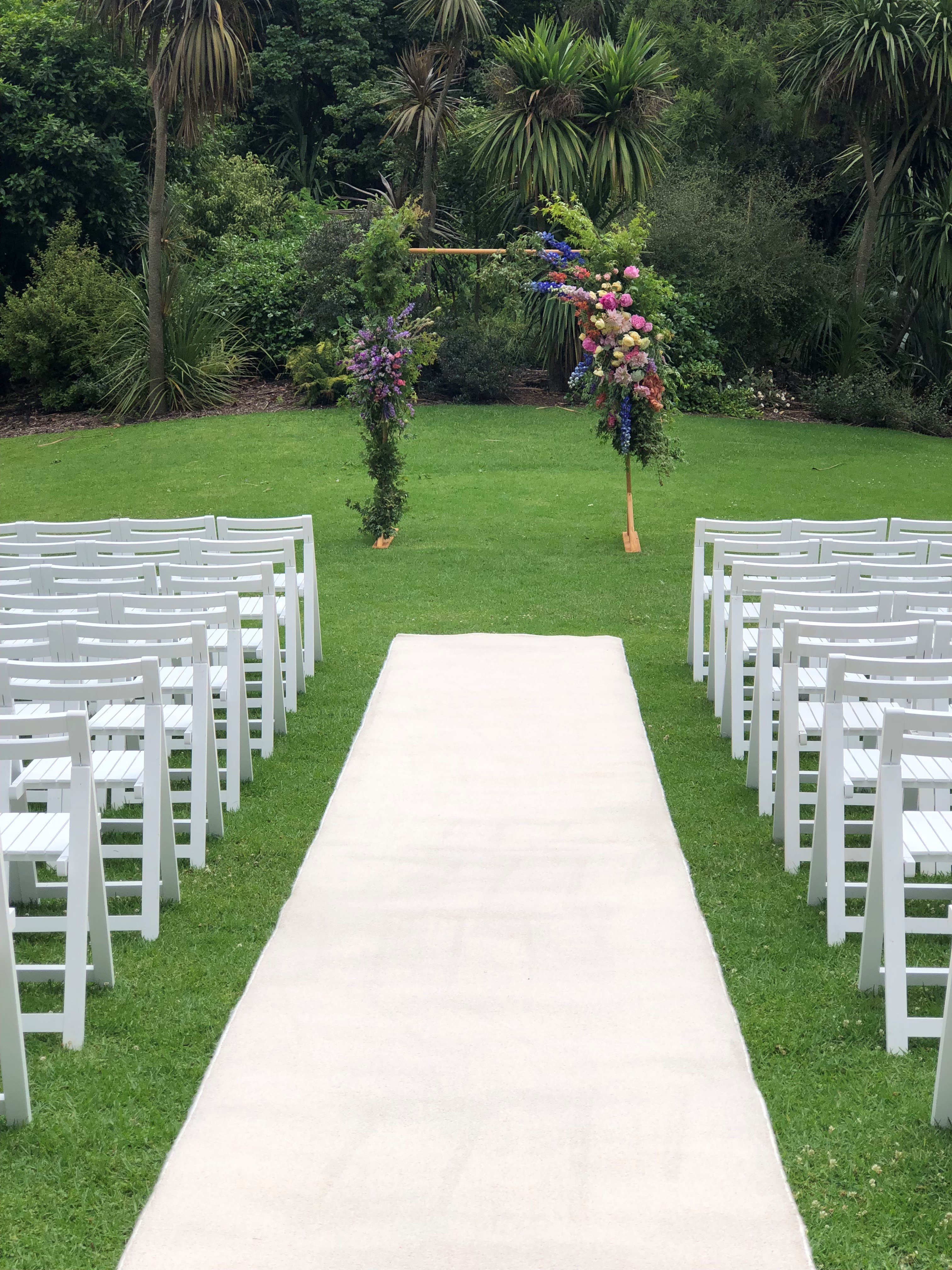 White wooden chairs Weddings Of Distinction