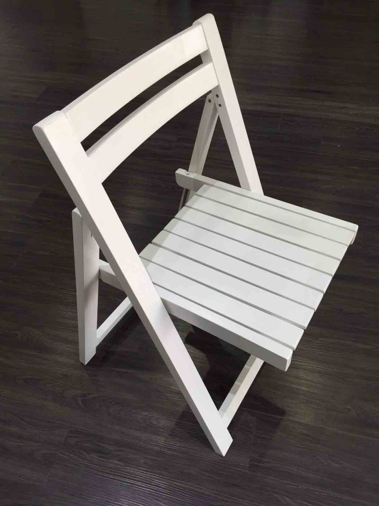 White wooden chairs Weddings Of Distinction