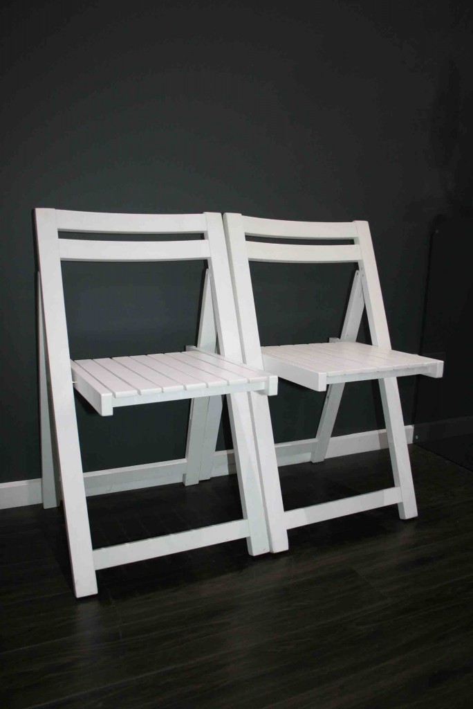 White wooden chairs Weddings Of Distinction