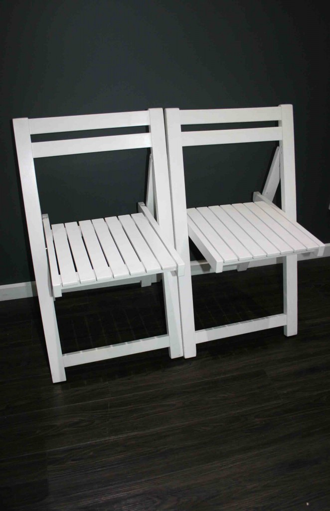 White wooden chairs Weddings Of Distinction